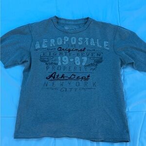 Aeropostale Gray Graphic Short Sleeve Tee